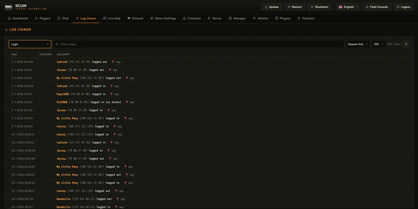 Log viewer