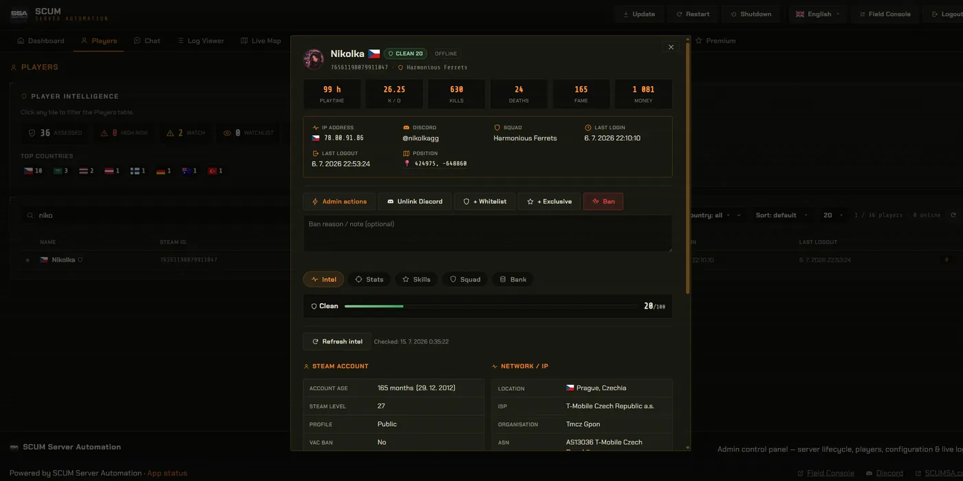 Player profile